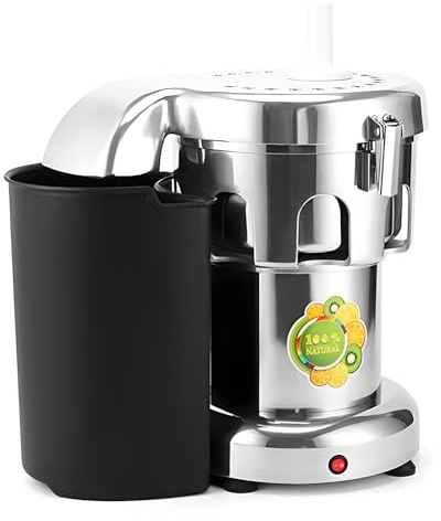 Extracteur de jus Commercial, Presse-Agrumes à Froid Robuste 370W/550W, Presse-Agrumes électrique 2800 TR/Min, Presse-Agrumes centrifuge en Acier Inoxydable avec Grande goulotte d'alim,B2000