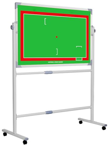 Fußball Taktikboard, Professional Basketball Taktikbrett (freie Bewegung der Spieler), Robustes Material, 360° Drehbares Panel, Inklusive Marker und Radiergummi(Ice Hockey)