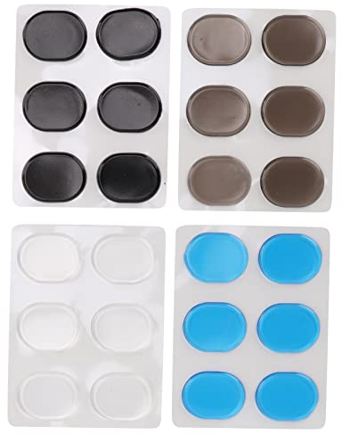 RASTKY Drum Dampener Pad Set, 4 Sets Damping Control Kit, Flexibles Schlagzeugtraining, für Musiker, Silikonmaterial, 24-tlg