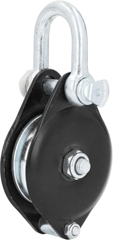SparkFeng Poulie à Manille pivotante, capacité de Charge 0,4 T, poulie à Crochet pivotant en Acier allié, poulie de Voile compacte pour Le gréement de grues de voiliers, Compatible avec des