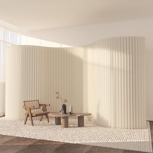 ZHYANSM Folding Paper Room Divider, Portable Accordion Privacy Screen, Flexible Honeycomb Partition Panel for Room Separation in Home, Office, Studio, Dorm or Shop