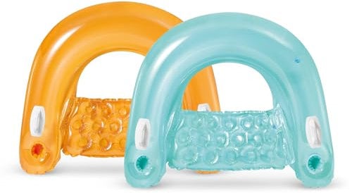 Intex 58859EU - Poltrona Gonfiabile Mare Aperta Sit &Float Assortiti, Vinile, Multicolore, 152x99 cm
