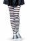 LEG AVENUE Damen Stripe + Leggings, Schwarz-Weiß, 3XL EU