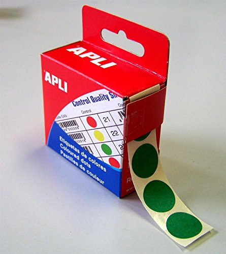 agipa 115006 Markierungspunkte, Durchmesser: 15 mm, rund, grün