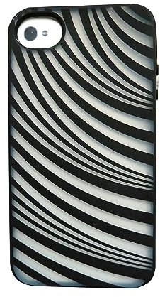 Belkin TPU Case for iPhone 4/4S - Black and White Stripes