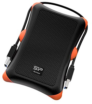 Silicon Power 1 TB Rugged Armor A30 Military Grade stoßfest USB 3.0 6,3 cm Tragbare Externe Festplatte für PC. 1 Orange 1 TB