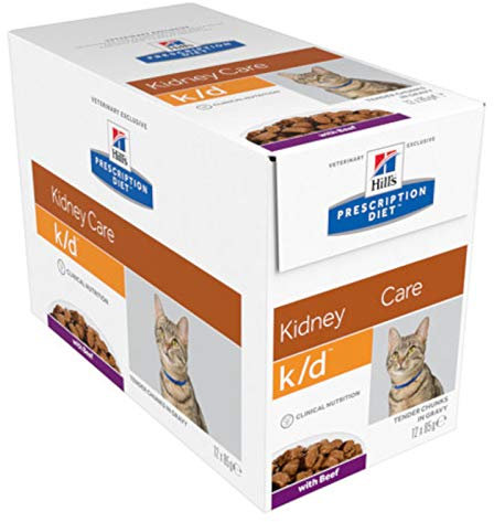 Hill´s Prescription Diet Feline k/d Frischebeutel mit Rind
