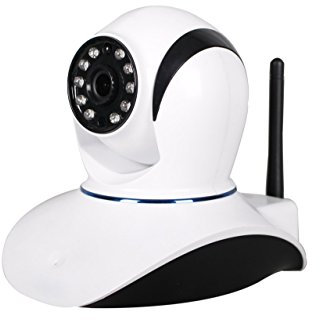 Jeiko Smartvedo883 Telecamera HD Wi-Fi Motorizzata con Sistema d'Allarme e Sirena Integrata, Sensore di Movimento, Sensore Apertura Porta Finestra e Telecomando