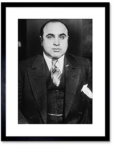 Wee Blue Coo Al Capone 1935 Photo Mafia Nyc Gangster 9x7'' Framed Art Print F97x13809