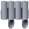 Cellfast Standard Gartenpalisade Rasenkante Palisade Beetumrandung (6,9m, Graphit)