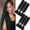 braids extensions schwarz jumbo braids kunsthaar zum einflechten black 6 Packs ombre jumbo zöpfe haarverlängerungen kanekalon braiding hair Schwarz
