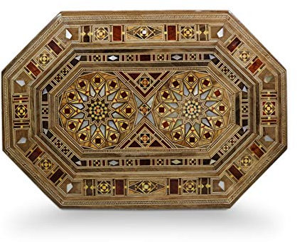 Elessar Schmuckkasten Holzschatulle,Box,Kästchen,Mosaik Kunsthandwerk,Aufbewahrung (31 x 20 x 9 cm)