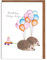 Lottie Murphy Igel-Geburtstagskarte – 'Birthday Hedge-Hugs' – Geburtstagskarte für Frauen – Karte für sie