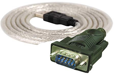 LFHUKEJI USB 2.0 Male to Serial (9-Pin) Male DB-9 RS-232 Adapter Cable 1.5M(FTDI Chipset)