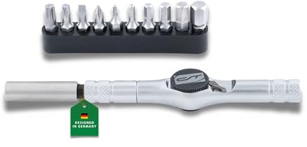 CONTEC Fahrrad-Multitool Trident Ratchet, 10 in 1, Multifunktionswerkzeug, Reparatur Set, Mini-Tool, Multi-Purpose, Innensechskant, Schraubendreher
