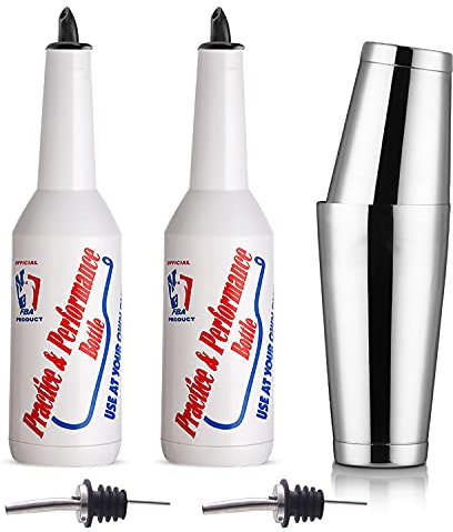 Flair Bottle - 5 pz Flair Bartender Kit, 2 Flair Bottle, 1 Boston Shaker, Pratica & Performance Bottle - FLKT0004 (5 pezzi)
