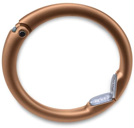 Clipa 2 Handtaschenaufhänger – Der Ring, der sich zu einem Haken öffnet, schließt automatisch, hängt fast überall in nur 10 mm Platz, hält 15 kg, wiegt aber nur 47 g, 9 Stile, 3 Jahre, mattes Bronze