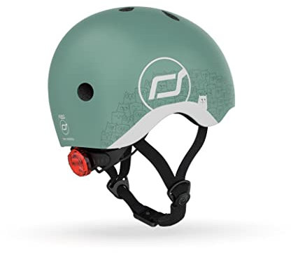 Scoot & Ride Unisex Jugend Helme XXS, Reflective Forest, S
