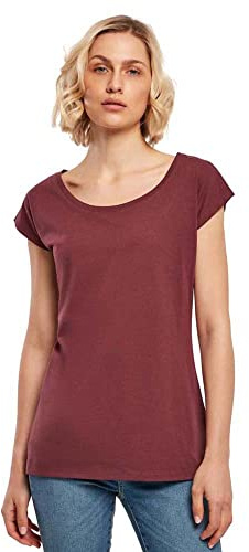 Build Your Brand Damen Bb013-ladies Wide Neck Tee T-Shirt (1er Pack)