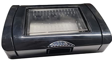 Placca idrobox 3/4 posti compatibile con Matix,Living Light International,Plana IP55 coperchio modulo cassetta 503/504 bianca/nero (3 Posti compatibile Matix, Nero)