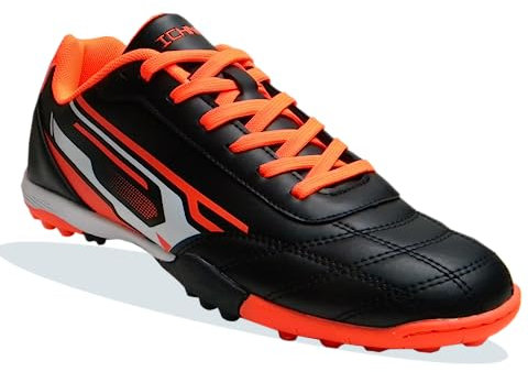 ICHNOS Downforce Astro Turf football boots black/orange/white (8 UK)