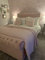 Upholstered Single Bed Frame In Pink Plush Velvet – 48 Inch High Headboard & Matching Fabric Buttons - Wood Slat Support – Easy To Assemble (Single)