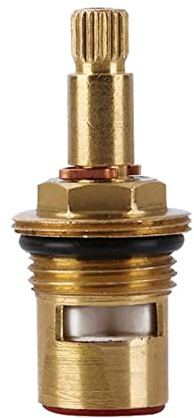 Cartouche en céramique pour robinet G1/2 en laiton pour robinet - Cartouche de rechange pour eau chaude et froide (F2 - H49 mm)