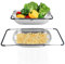 Over The Sink Strainer Stainless Steel Colander 5 Quart Basket with Expandable Rubber Grip Handles for Kitchen Sink - Strain, Drain, Rinse Fruits, Vegetables, Pasta, New Home Essentials