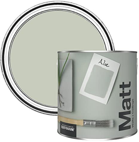 Rust-Oleum Peinture Mate Murs et Plafonds Verte - Aloé Vera 2,5L