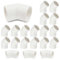 Bwintech 10 pezzi 25 mm (3/4) 45 gradi gomito slip connettore PVC-U raccordo gomito raccordo raccordo giardino tubo acqua raccordo
