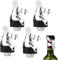 Flaschenverschlüsse mit Hebel,sektverschluss vakuum,Universal Flaschenverschluß,Champagner Stopper,vakuumversiegelter Champagnerstopfen,flaschenverschlüsse wein,champagner verschluss edelstahl 6Pcs