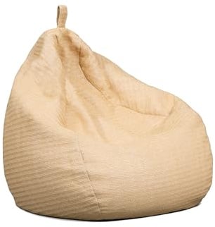 Big Joe Tuffet Weatherproof Bean Bag Chair, Natural Basket Weave, Breathable Weather Resistant Fabric, 2.5 feet Teardrop