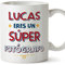 MUGFFINS Tazas Personalizadas para FOTÓGRAFO hombre - En Español - Eres Súper - 11 oz / 330 ml - Regalo Personalizable original y divertido
