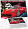 SPORTS CAR RED BIRTHDAY PERSONALISED ICING EDIBLE LARGE CAKE TOPPER DECORATION SUITABLE FOR USE ON COSTCO CAKE R1-1787