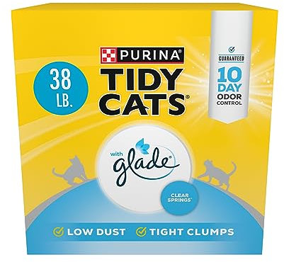 Purina Tidy Cats Clumping Multi Cat Litter, Glade Clear Springs - 38 lb. Box