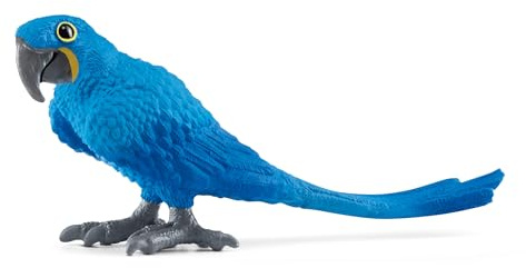 Schleich Wild Life - Hyazinth Macaw Toy Figurine - Kids Ages 3+ | 14859 | Wild Animal Figurine, Realistic Animal Toys, Safari Toy for Boys and Girls,Screen-Free Imaginative Pretend Play, Montessori
