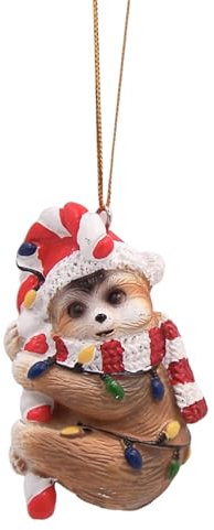 Festliches Faultier-Weihnachtsschmuck Christbaumschmuck, hängende Faultier-Dekoration für Tierliebhaber, bezaubernder Feiertags-Akzent, 7,6 cm