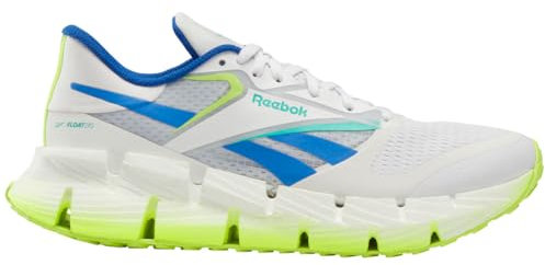 Reebok Floatzig 1, Zapatos para Correr Hombre, Footwearwhite Digital Lime Kinetic Blue, 41 EU