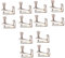 Toyvian 12stücke Violin String Adjuster Feinstimmer Mit Goldschrauben Für Violinen Silberne Ausführung Langlebig Und