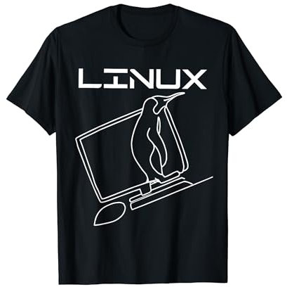 Linux Operating System Software Linux Tux Pinguin Computer T-Shirt
