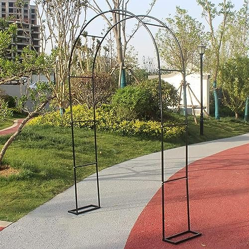 GueTTO Rankgitter Verzinkt Rosenbogen Metall Torbogen Rankhilfe Für Kletterrosen Und Clematis Rosenspalier Gartenbogen Stabiles Rosengestell Rostfrei Rankenbogen,W350*H220cm