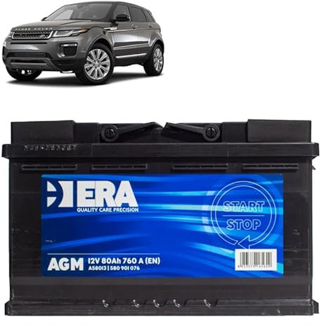 Batteria 80Ah A.G.M. per Land Rover Evoque II D150 D165 D180 D200 gasolio 2019+