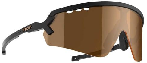 Tripoint Unisex 007 Chobe Sportbrille, black w bronze logo-brown, OneSize
