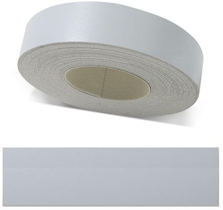 ben+camilla.com Kantenumleimer zum Aufbügeln | Hellgrau Perl 22 mm x 10 m Rolle (matt mit Möbel-Oberflächen-Struktur) | Premium Qualität für professionelle Ergebnisse | Kantenschutz
