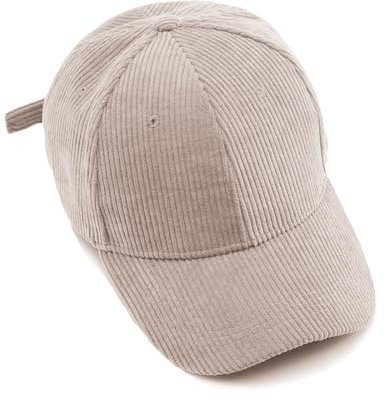 YAMEE Cappello Baseball Leggero, Donna Velluto a Coste Vintage Classico, Invernale Caldo, Uomo Con Visiera Antivento, Berretto Regolabile