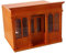Mini Casa in Legno con Porta A Doppia Apertura per Giardino Fatato Accessori per Costruzione Case delle Bambole Marrone Miniature da Costruire Brown