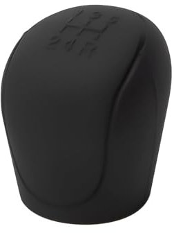FUSKL Auto Schaltknauf Abdeckung für Ford Fiesta’09 MK7 2011 2012 2013 2014 2015 2016 2017, Anti-Rutsch Silikon Schalthebel Abdeckung Auto Innen Zubehör,A/Black