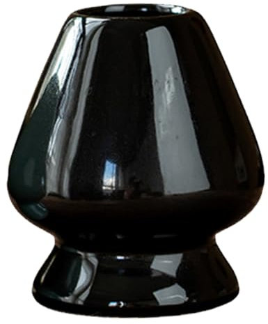 Support de Fouet Matcha,Support Matcha Chasen en Bambou,Rangement pour Fouet Chasen,Porte-Fouet en Céramique,Support de Fouet à Matcha en Céramique,Accessoires de Service à Thé en Céramique Noir