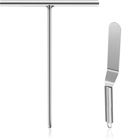 Crepes - Distributore per crepes in acciaio inox, 2 pezzi