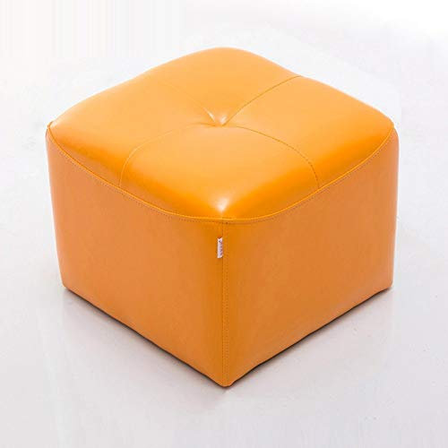 CWCQGH Großer Sitzhocker aus Kunst-PU-Leder mit Stauraum, Würfel, gepolsterter Fußhocker, Einzelsitz, Sofabank, Fußhocker, wasserdichter Fußhocker, weicher Couchtischh